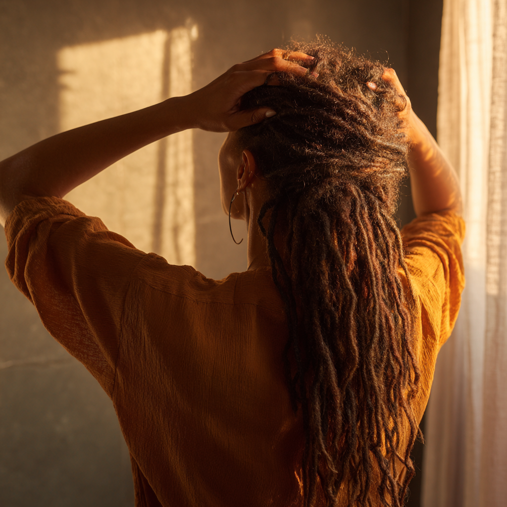 u9234415887 back view of a black woman with long thick locs s ae96810a 30e2 414a b88c 9a0b40c6bf52 0